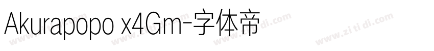 Akurapopo x4Gm字体转换